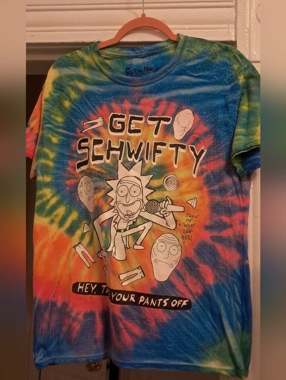 Rick & Morty Tie Dye Get Schwifty Graphic Tee